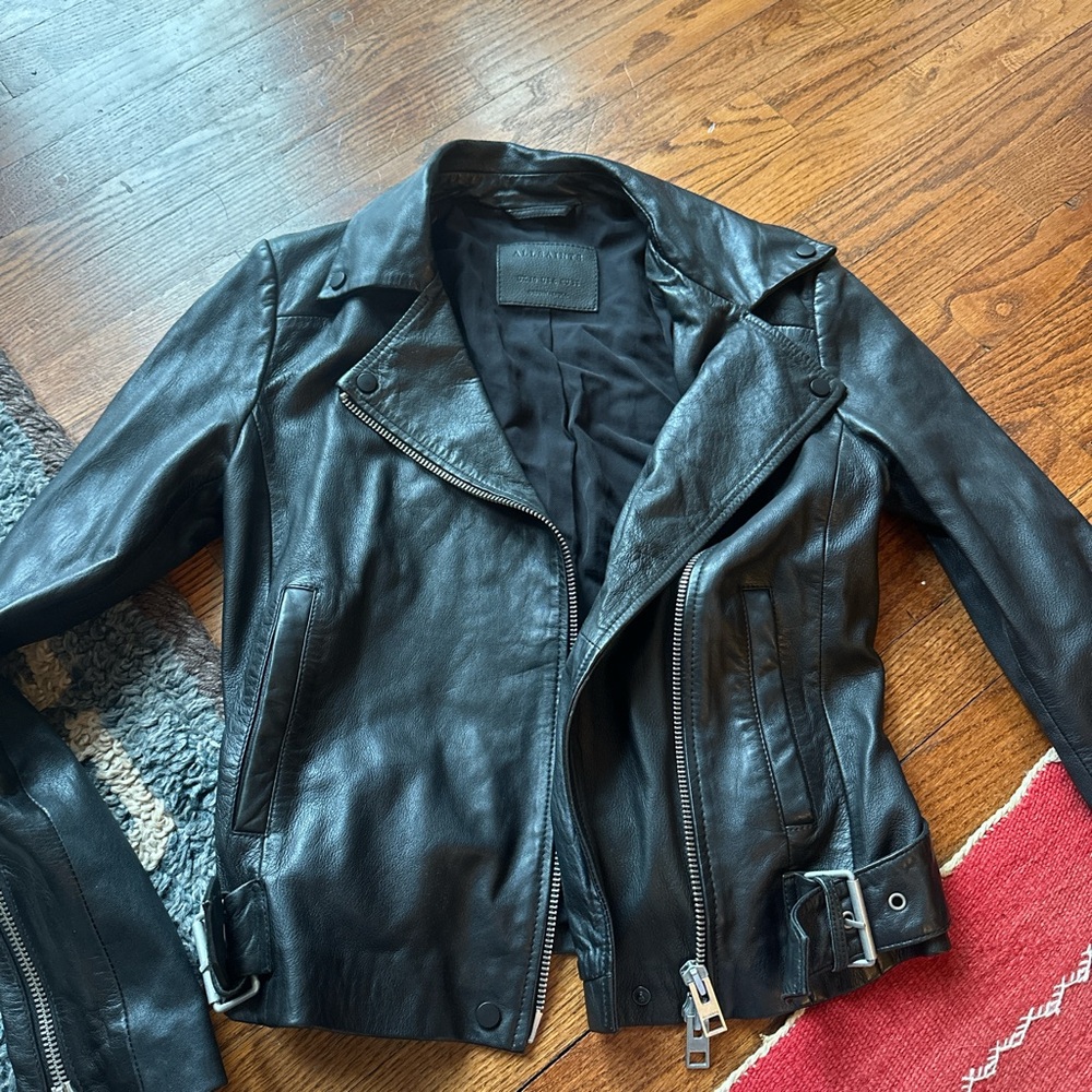 Excellent condition all saints leather jacket